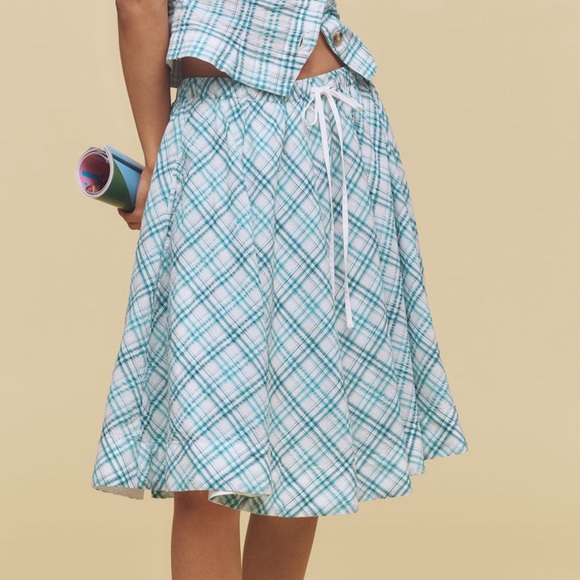 Maeve Dresses & Skirts - ANTHROPOLOGIE MAEVE DRAWSTRING COTTON MIDI SKIRT SIZE XS S L MSRP $148.00 NWT